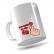 CANECA DE CERÂMICA SIMPLES 325ML COM DTF UV BRANCA