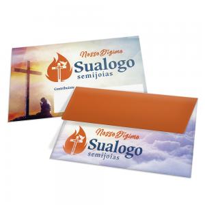 ENVELOPES PERSONALIZADO AP SULFITE 90G MINI 122X77MM Apergaminhado 90g 122X77MM 4x0 Sem verniz Envelope mini - 10 à 1.000 Unidades