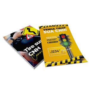 Flyers / Folhetos Couchê 115g 10x14cm 4x4 Sem verniz  - 1.000 à 20.000 Unidades