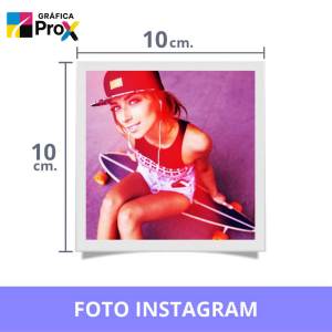 FOTOS INSTAGRAM - 10X10 Papel Fotográfico Microporoso 260g  4X0 Tinta Pigmentada  1 à 9999 Unidades