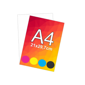 IMPRESSÃO COLORIDA (A4) Papel Offset 90g/m² (A4) 4x0 Tinta corante ou Pigmentada  Prazo de produção pode variar dependendo a quantidade de impressões.