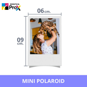 MINI POLAROID - 09X06 Papel Fotográfico 260g  4X0 Tinta Pigmentada  Obs. as fotos que não forem enviadas na medida correta irá ficar centralizada no formato da compra escolhida.